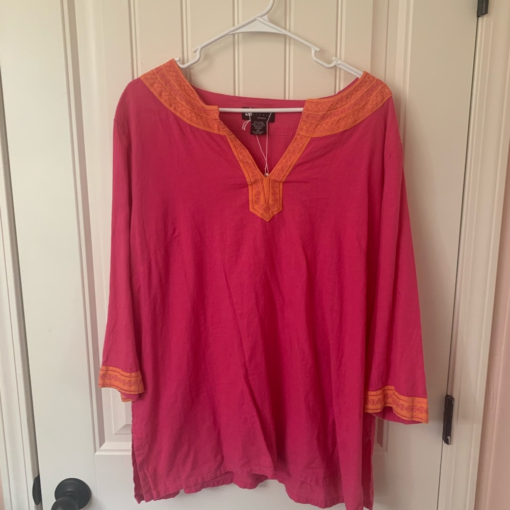 Linen Blend Tunic